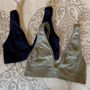 ✨2 PINK Bras - Green Navy - Comfy and Cute